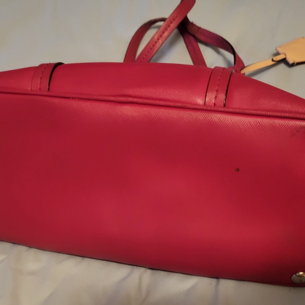Coach Red Dome-Shaped Handbag - Picture 3 of 9